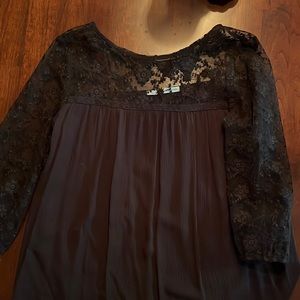 Black lace detailed top by Maurice’s